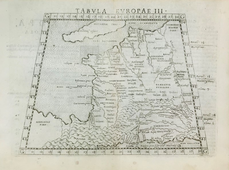 Europe. PTOLEMAEUS. Tabula Europae III.  - Asta RARE BOOKS, AUTOGRAPHS, MAPS &  [..]