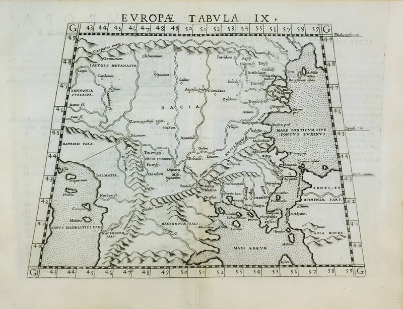 Europe. PTOLOMAEUS. Tabula Europae IX.  - Auction Prints, Maps and Documents. -  [..]