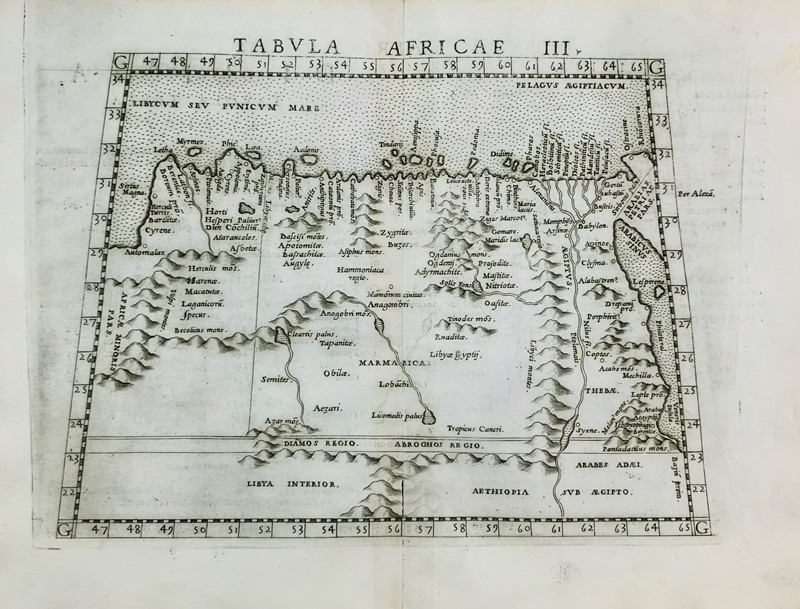 Africa. PTOLOMAEUS. Tabula Africae III.  - Auction Prints, Maps and Documents. -  [..]
