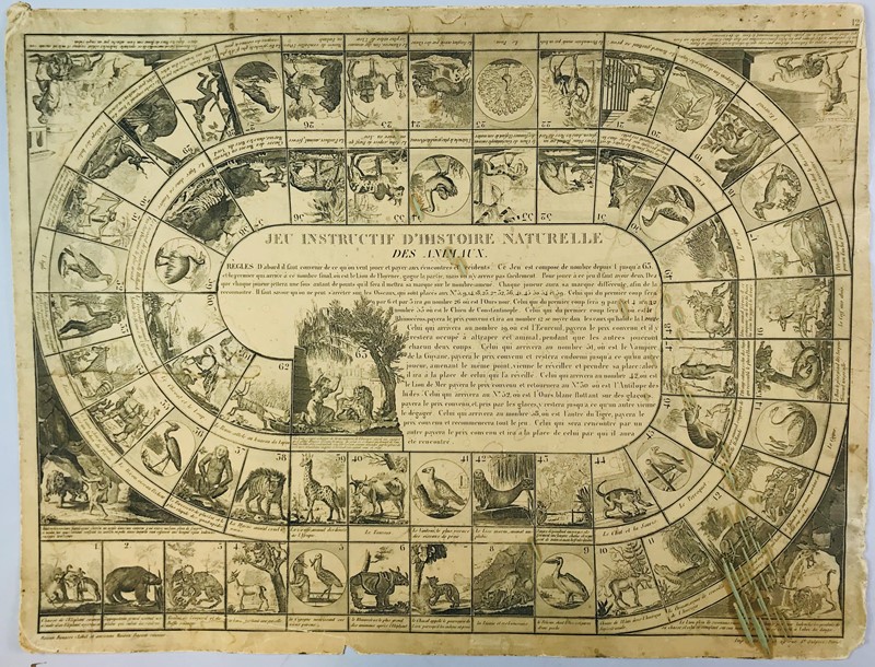 Goose Game. Jeu Instructif d’Histoire Naturelle.  - Auction Prints, Maps and  [..]