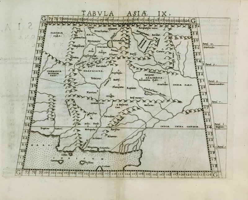 Asia. PTOLOMAEUS. Tabula Asiae IX.  - Auction Prints, Maps and Documents. - Bado e Mart Auctions