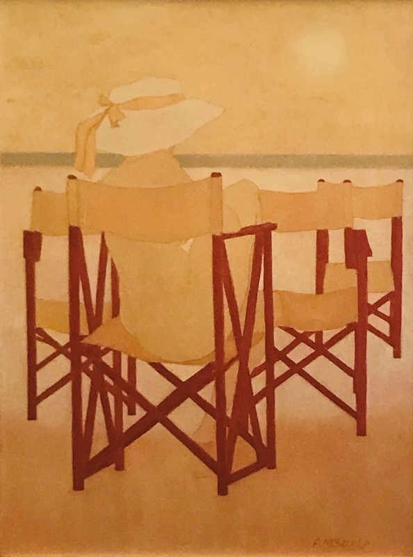 Painting. ANDREOLO. Nudo sulla spiaggia.  - Auction ASIAN AND CONTINENTAL FINE ARTS  [..]