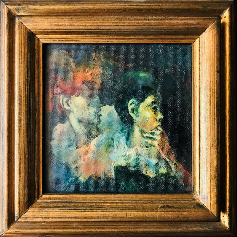 Painting. GIRARDI. Titubanza.  - Auction ASIAN AND CONTINENTAL FINE ARTS - Bado  [..]