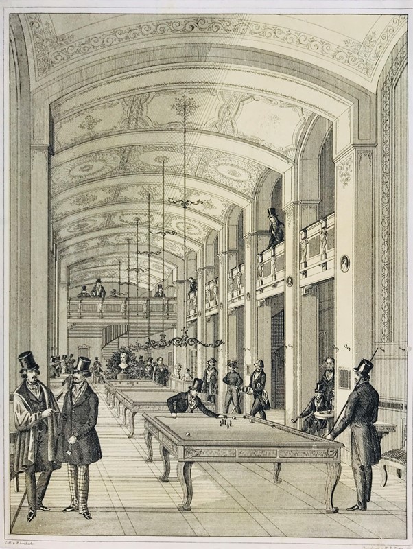 TOMA. Billiard room.  - Auction RARE BOOKS, PRINTS, MAPS, AUTOGRAPHS AND DOCUMENTS  [..]