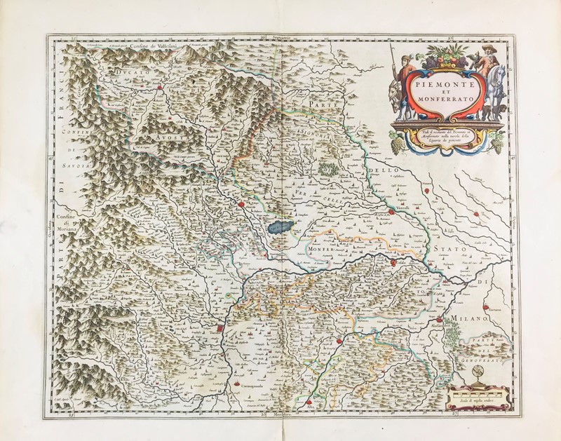 BLAEU. Piemonte et Monferrato.  - Auction Prints, Maps and Documents. - Bado e Mart  [..]