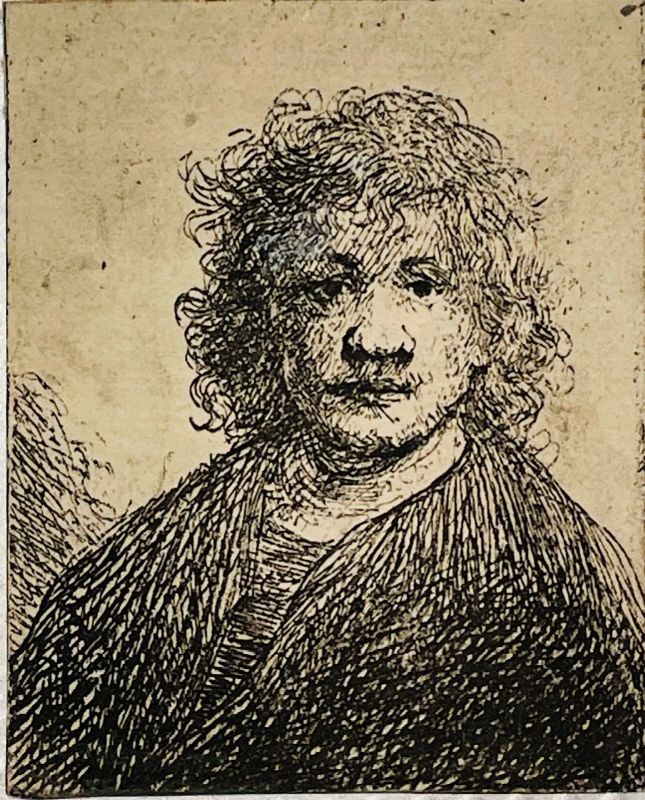 REMBRANDT. Self-portrait with a broad nose.  - Auction RARE BOOKS & GRAPHIC ARTS - Bado e Mart Auctions