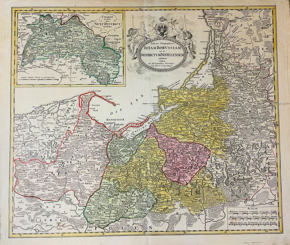 Germany. GÜSSEFELD. Tabula Geographica totam Borussiam.  - Asta RARE BOOKS,  [..]