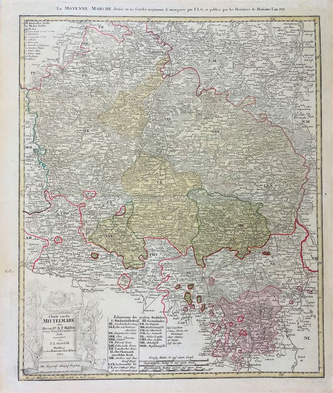 Germany. GÜSSEFELD. Charte von der Mittelmark.  - Asta RARE BOOKS, AUTOGRAPHS,  [..]
