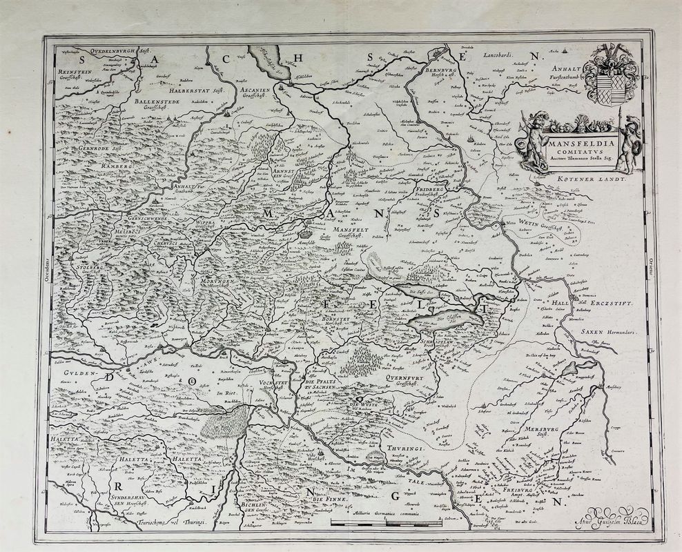 Germany. BLAEU. Mansfeldia Comitatus.  - Asta RARE BOOKS, AUTOGRAPHS, MAPS &  [..]