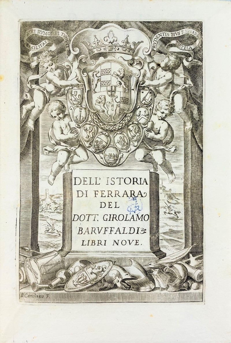 Local History. BARUFFALDI. Dell’Istoria di Ferrara.  - Auction RARE BOOKS,  [..]