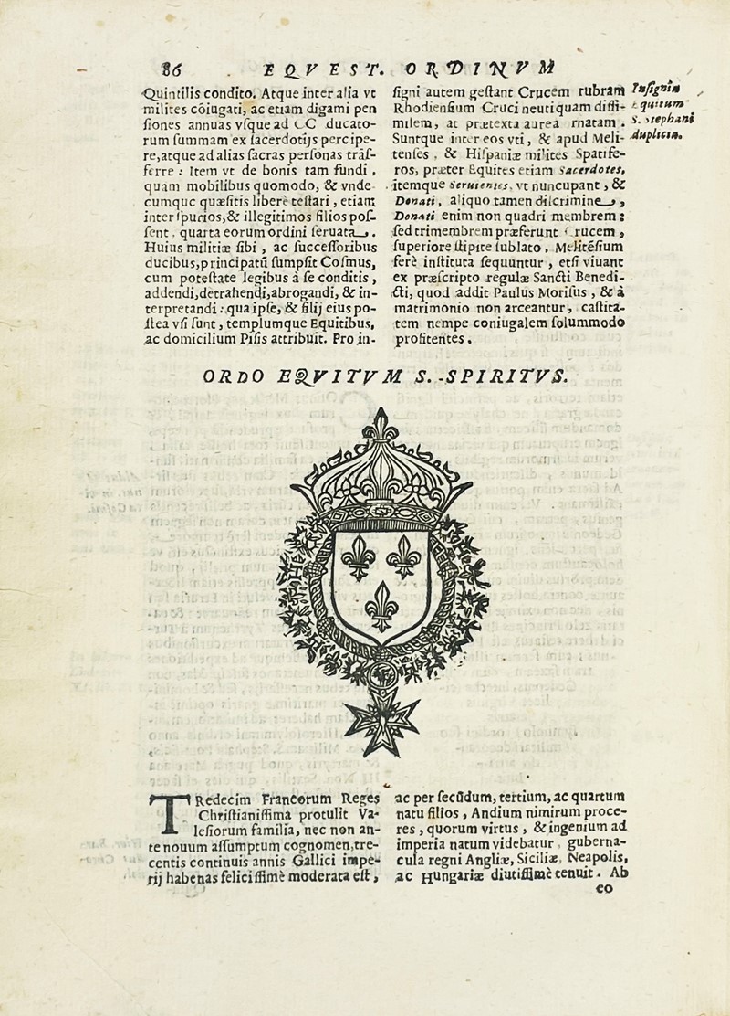Military Orders. MENNENIUS. Militarium Ordinum Origines, Statuta, Symbola, et Insignia...  [..]