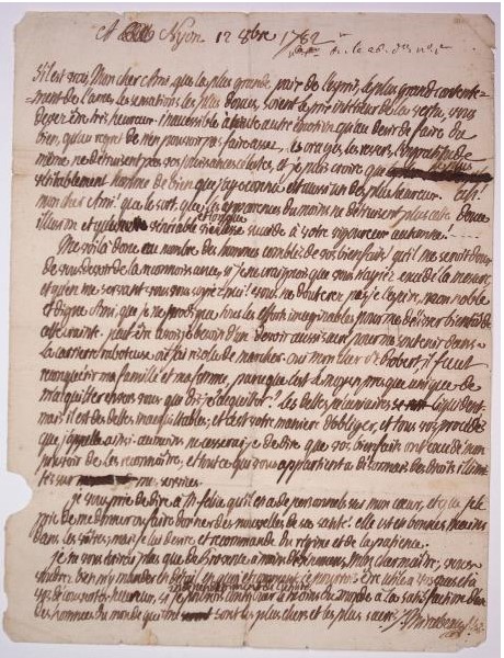 MIRABEAU - RIQUETI. Autograph letter signed to &#171;Mon cher Robert&#187;.  - Auction Prints, Maps and Documents. - Bado e Mart Auctions