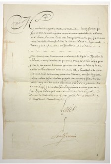 Autograph. LOUIS XVI. Conferimento della dignit&#224; di Cavaliere dell’Ordine  [..]