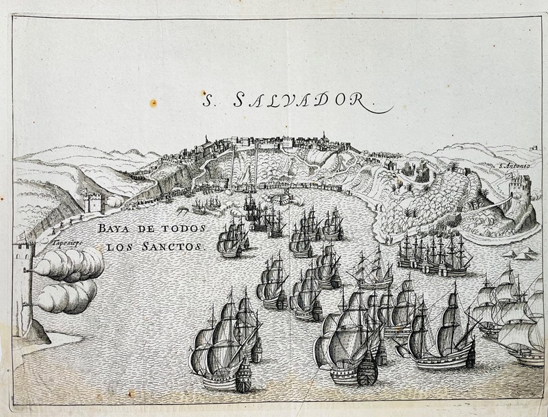 Brazil. COMMELIN. S. Salvador.  - Auction FINE BOOKS, PRINTS AND PHOTOGRAPHS. -  [..]