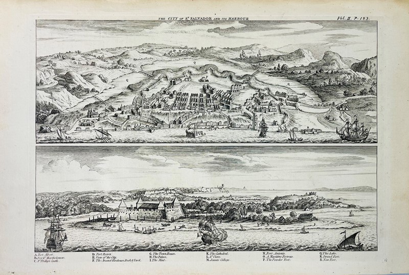 Brazil. HARRIS. The city of St. Salvador and its Harbour.  - Auction Prints, Maps  [..]