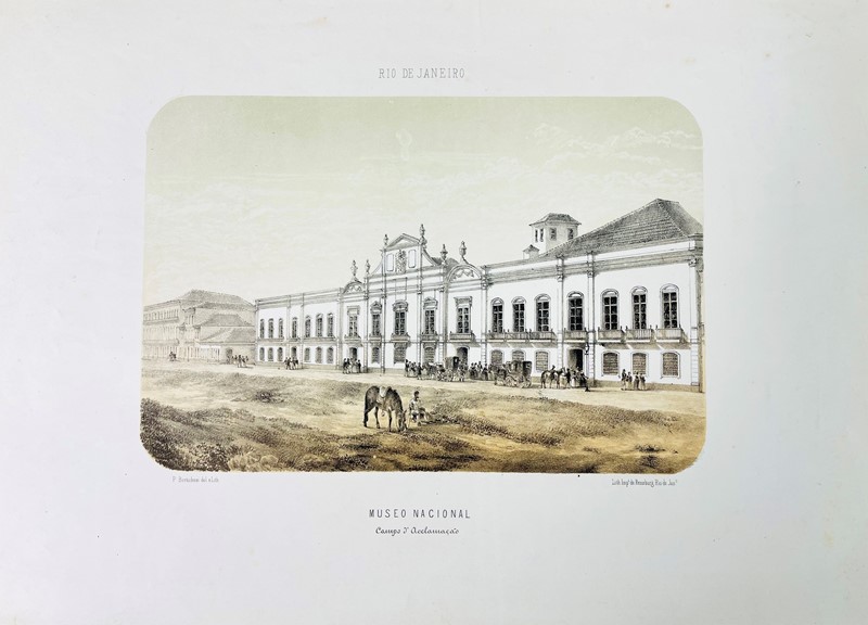 Brazil. BERTICHEM. Rio de Janeiro Museo Nacional.  - Auction Prints, Maps and Documents.  [..]