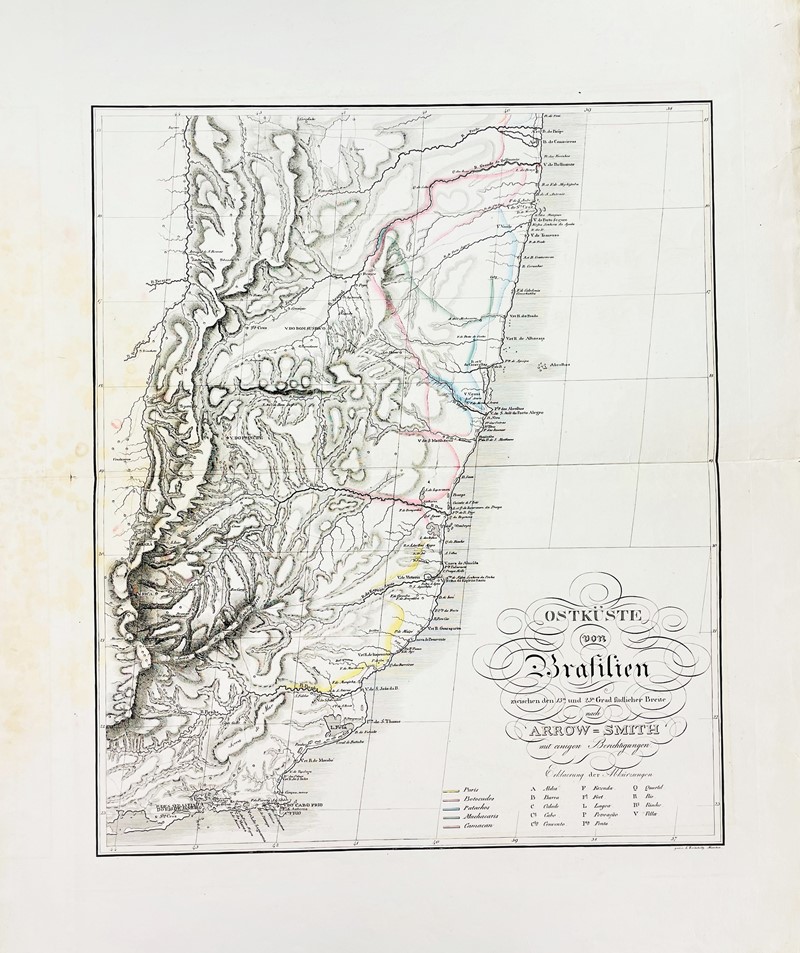Brazil. ARROWSMITH. Ostk&#252;ste von Brasilien.  - Auction Prints, Maps and  [..]
