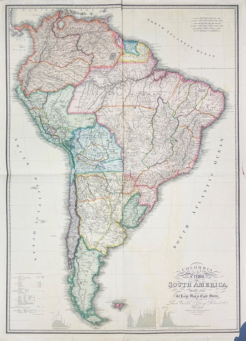 South America Map. WYLD – DE LA ROCHETTE. Colombia Prima or South America.  [..]