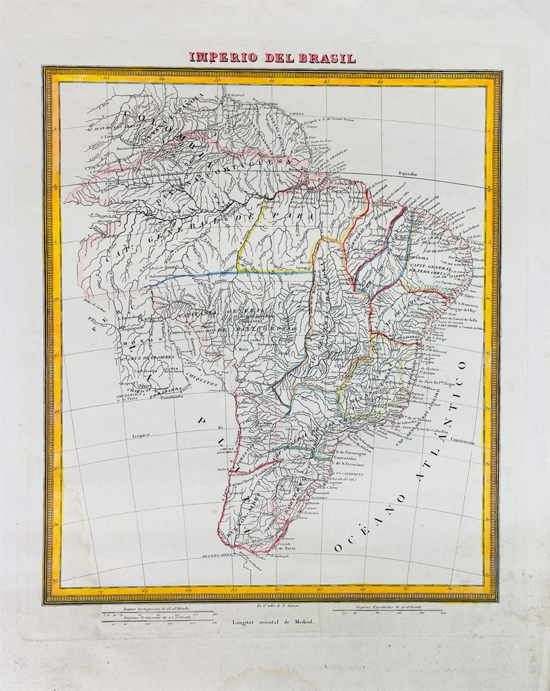 Brazil. ALBERN. Imperio del Brasil.  - Auction Prints, Maps and Documents. - Bado  [..]