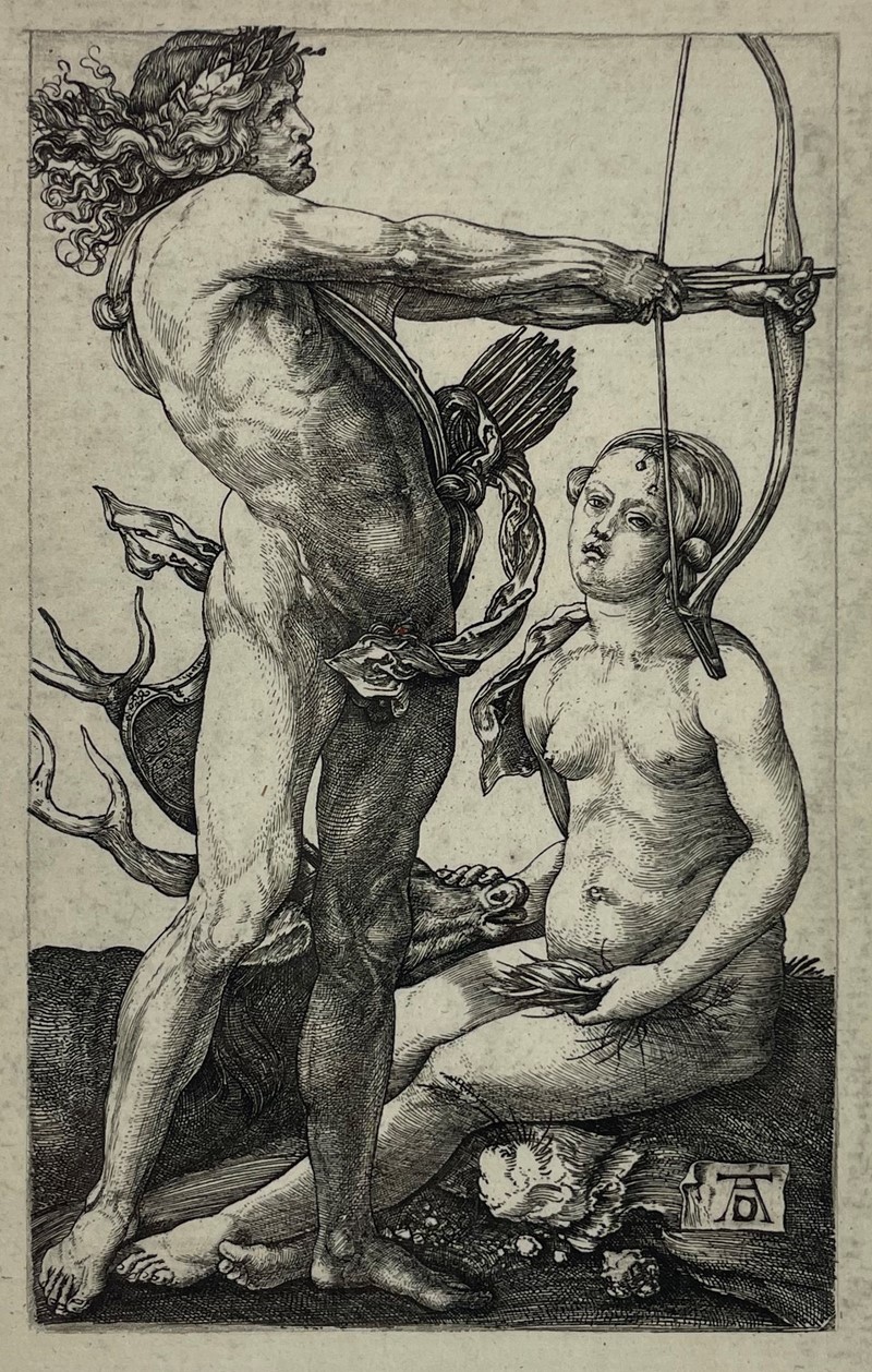 D&#220;RER. Apollo and Diana.  - Auction Prints, Maps and Documents. - Bado  [..]