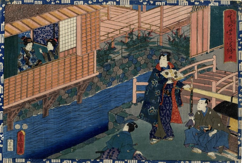 KUNISADA. Genji, the Shining Prince. Oban yoko-e. 20th chapter.  - Auction ASIAN  [..]