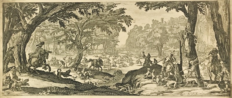 After CALLOT. La Grande Chasse.  - Auction RARE BOOKS, PRINTS, DOCUMENTS and DRAWINGS.  [..]