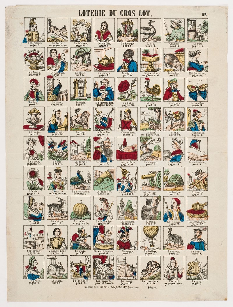 Loterie du Gros Lot.  - Auction Prints, Maps and Documents. - Bado e Mart Auction [..]