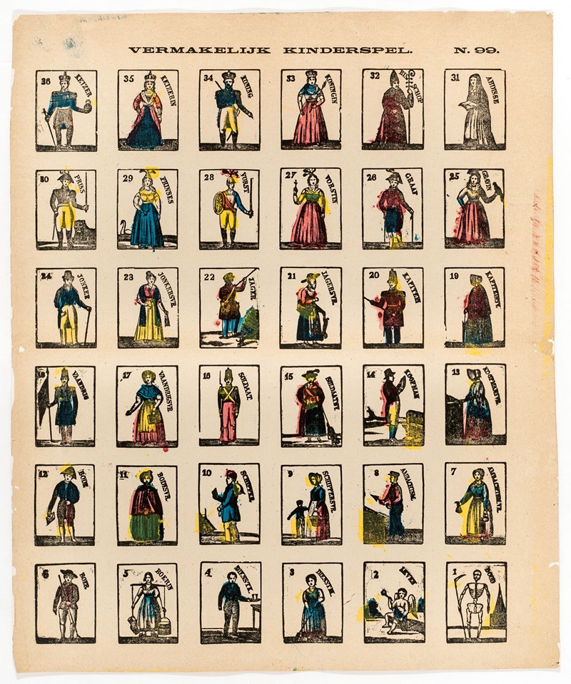 Vermakelijk Kinderspel.  - Auction RARE BOOKS, PRINTS, DOCUMENTS and PAMPHLETS.  [..]