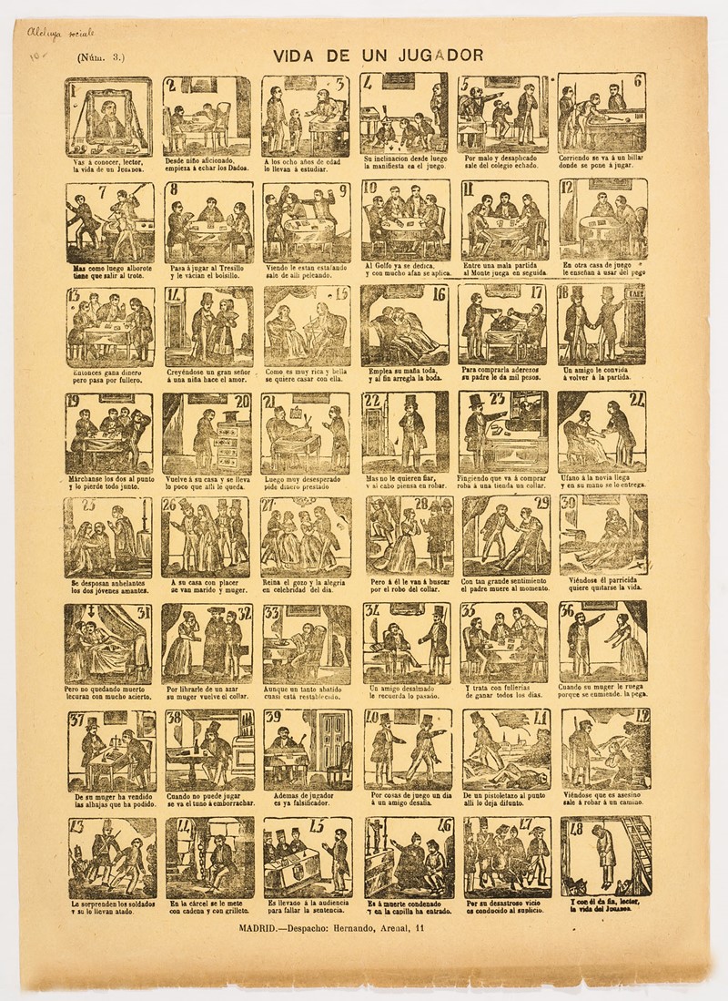 Vida de un Jugador.  - Auction RARE BOOKS, PRINTS, DOCUMENTS and PAMPHLETS. - Bado  [..]