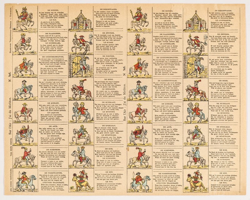 Tirer les Rois.  - Auction Prints, Maps and Documents. - Bado e Mart Auctions
