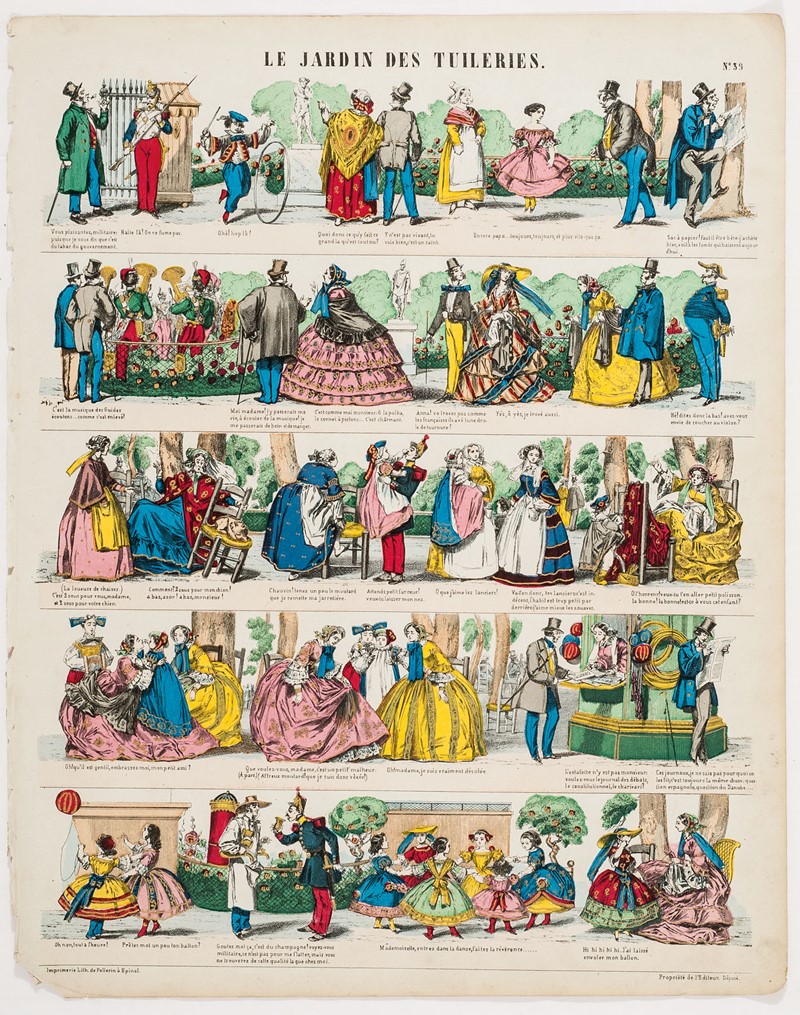 Le Jardin des Tuileries.  - Auction RARE BOOKS, PRINTS, DOCUMENTS and PAMPHLETS.  [..]