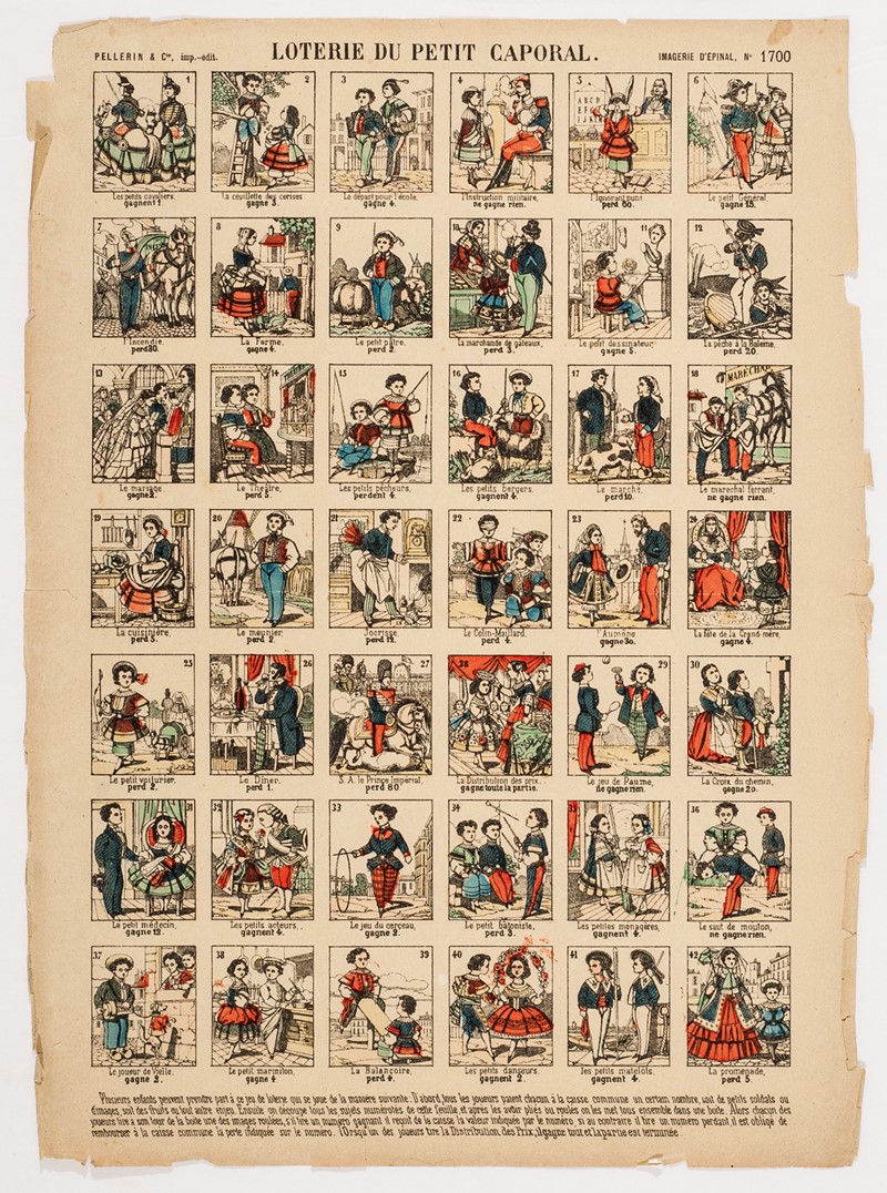Loterie du Petit Caporal.  - Auction Prints, Maps and Documents. - Bado e Mart Au [..]