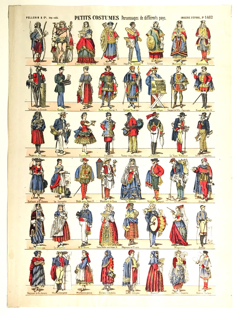 Petits Costumes. Personnages de differents pays.  - Auction Prints, Maps and Documents.  [..]