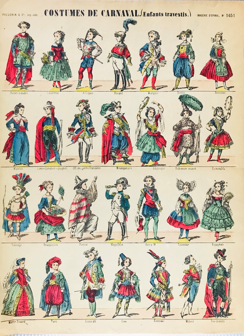 Pellerin. Costumes de Carnaval. (Enfants Travestis).  - Auction Prints, Maps and  [..]
