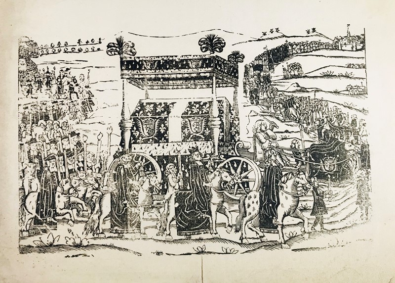 Woodcut. Royal Funeral Procession.   - Auction Prints, Maps and Documents. - Bado  [..]