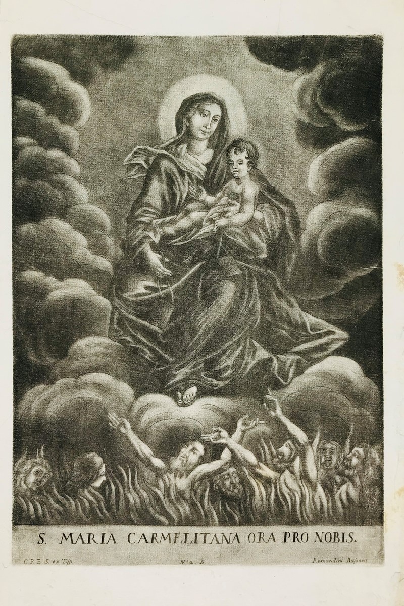 Remondini. Madonna del Carmelo.  - Auction Prints, Maps and Documents. - Bado e  [..]