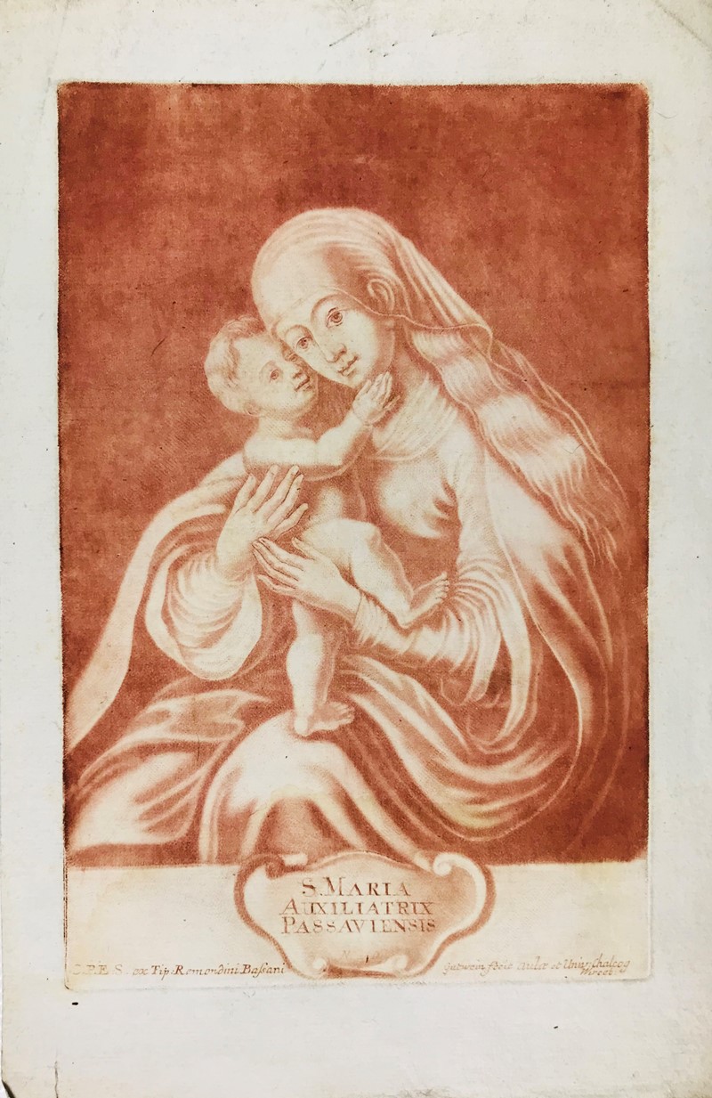 Remondini. GUTWEIN. Madonna di Passau.  - Auction Prints, Maps and Documents. -  [..]