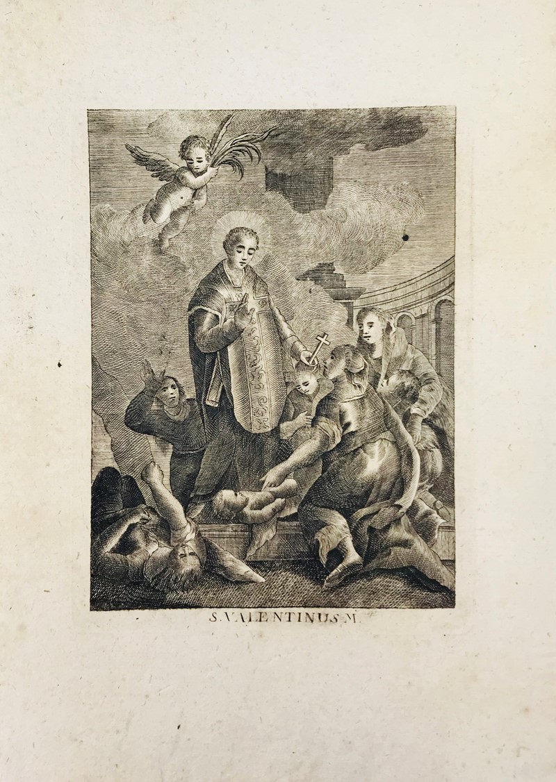 Remondini. The miracle of Saint Valentine.   - Auction Prints, Maps and Documents.  [..]