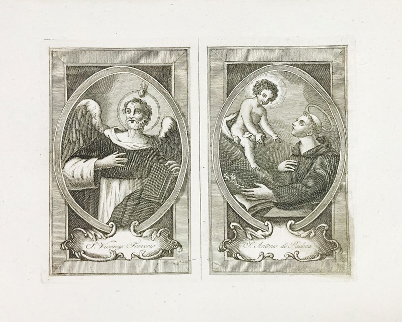Remondini. San Vincenzo Ferreri – Sant’Antonio da Padova.  - Auction  [..]