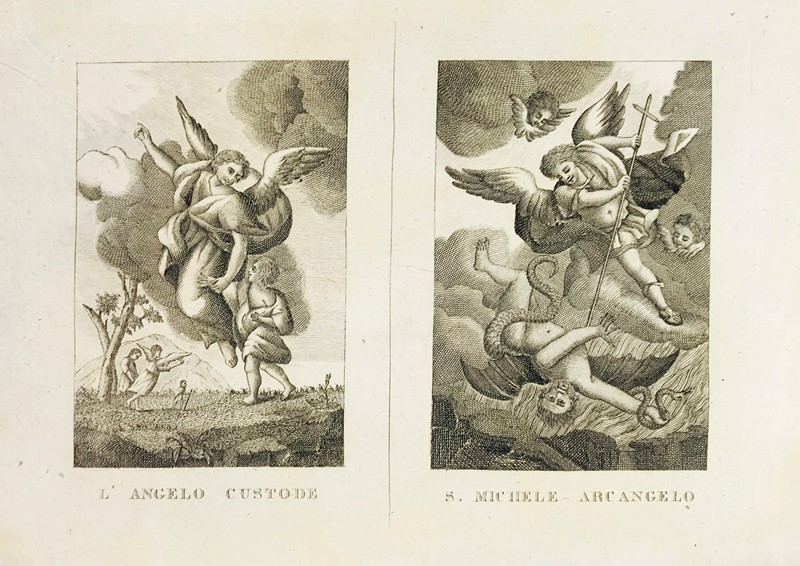 Remondini. L’Angelo Custode – S. Michele Arcangelo.  - Auction Prints,  [..]