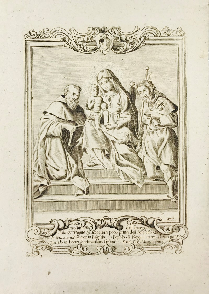 PICCINI. Madonna con Bambino con San Rocco e Sant’Antonio Abate.  - Auction  [..]
