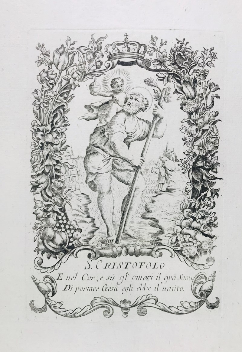 Remondini. San Cristoforo con Ges&#249;.  - Auction Prints, Maps and Documents.  [..]