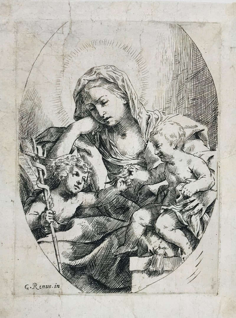 [LOLI]. Madonna del Cardellino con Ges&#249; Bambino e San Giovannino.  - Auction Prints, Maps and Documents. - Bado e Mart Auctions