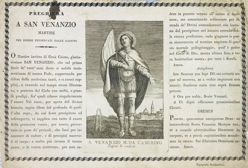 BORDANDINI. S. Venanzio di Camerino.  - Auction Prints, Maps and Documents. - Bado e Mart Auctions