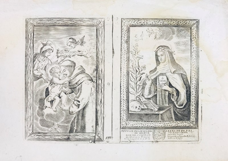 Remondini. Sant’Antonio – Santa Maria Maddalena de Pazzi.  - Auction  [..]