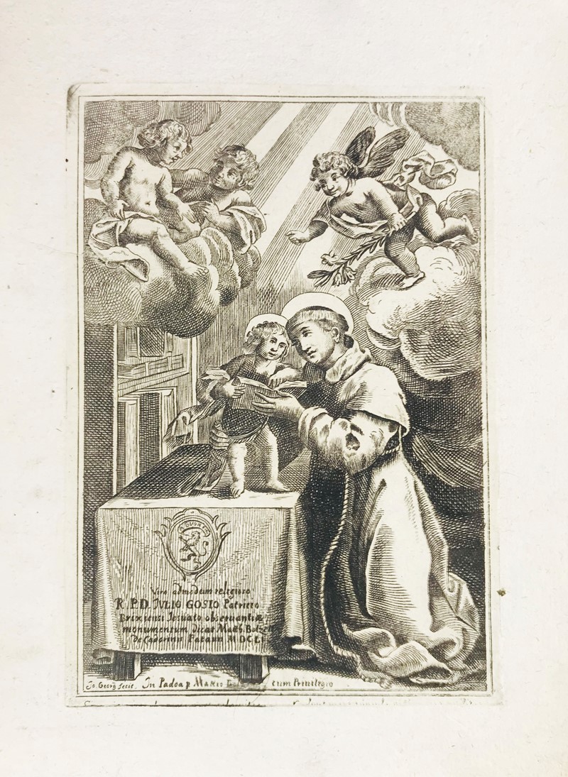 GEORGI. Ritratto del Padre Gesuita Giulio Bosio, nobile bresciano.  - Auction Prints,  [..]