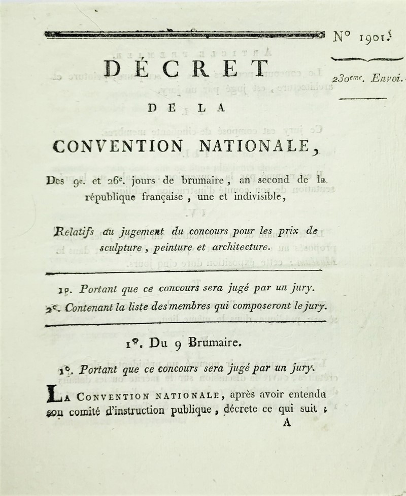 Light Blue Paper. Decret de la Convention Nationale… Relatifs au jugement  [..]
