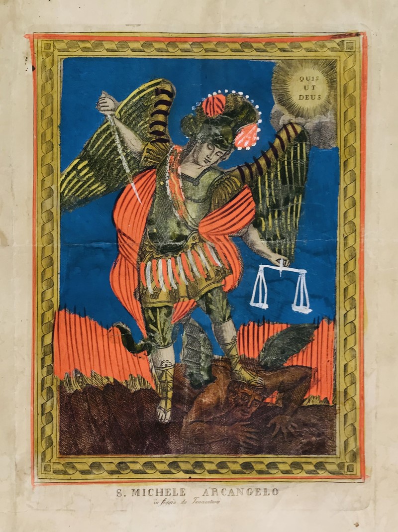 IANNANTUONI. St. Michael the Archangel.  - Auction Prints, Maps and Documents. -  [..]