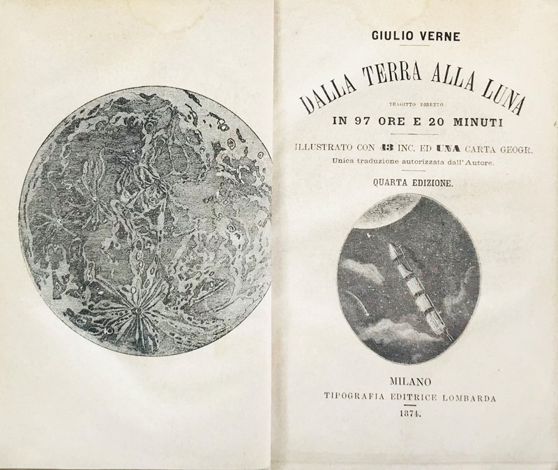 Aerostatics. Lotto di 5 opere in 4 volumi di letteratura aeronautica. BROWN-VERNE-POLLAZZI.  [..]