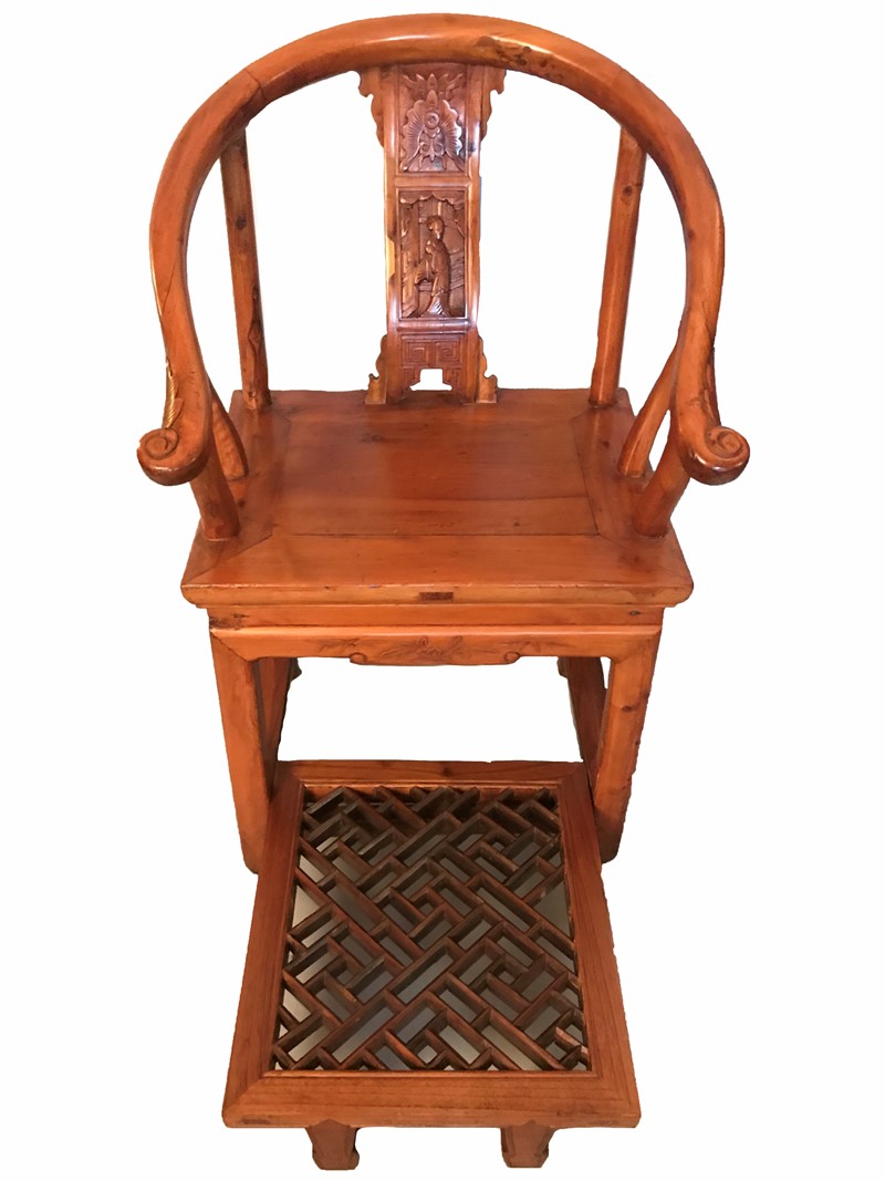Pair of Chinese little thrones.  - Auction ASIAN AND CONTINENTAL FINE ARTS - Bado  [..]